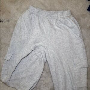 Heather Gray Cargo Sweatpants